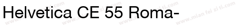 Helvetica CE 55 Roma字体转换